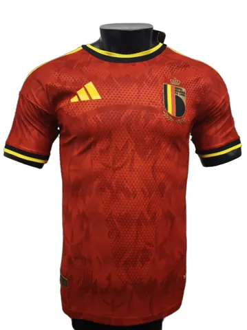 2026 World Cup Belgium Home Jersey Player Version