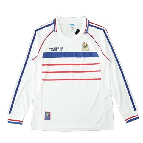 1998 season France away Long sleeved retro Fan version