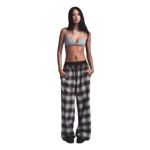 Oversized Double Waisted Pijama Pants