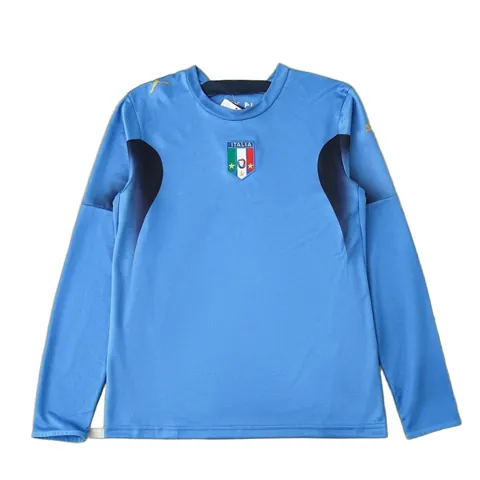 2006 season Italy home Long sleeved retro Fan version