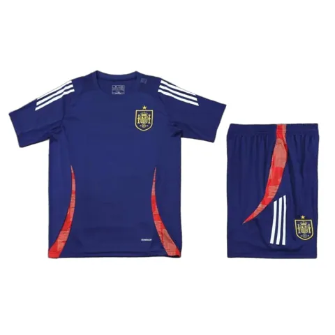 2425 Spain Training clothes suit Short sleeve Fan version