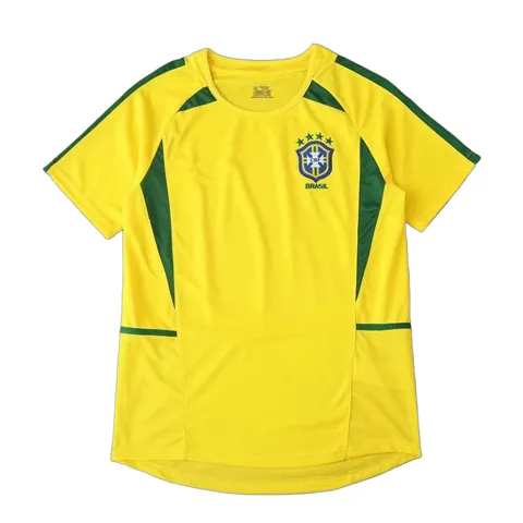 2002 season Brazil home retro Fan version