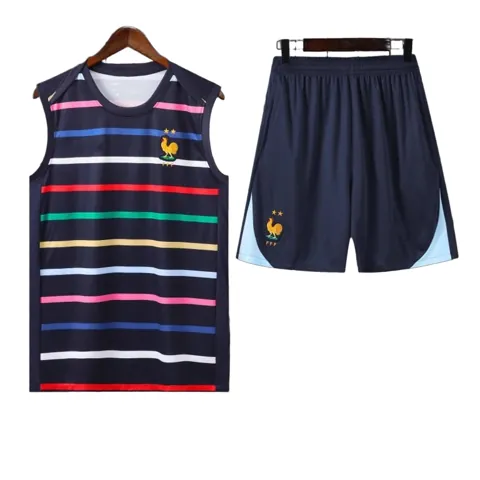 2425 France Training clothes suit vest Fan version