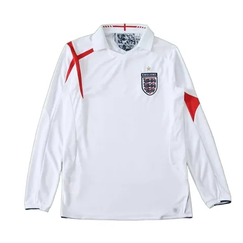 2006 season England home retro Long sleeved Fan version