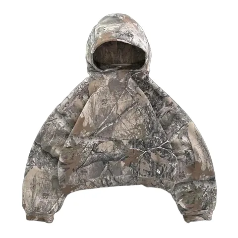 Forest Patern Oversized Hoodie