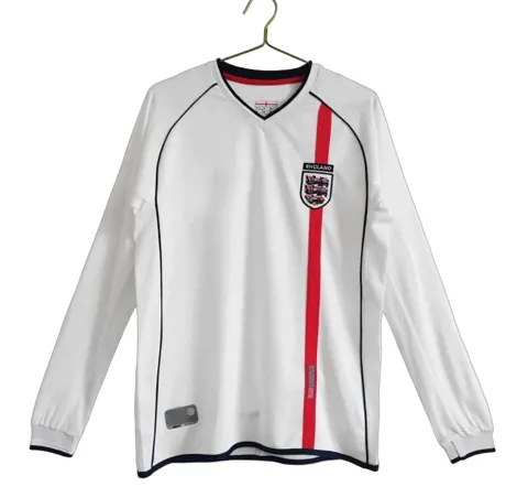 2002 season England home Long sleeved retro Fan version