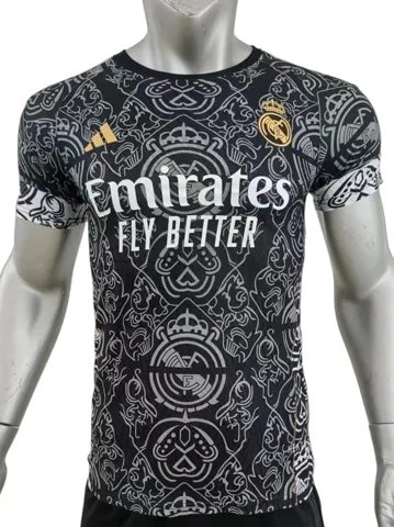 2425 Black Real Madrid Special Edition Jersey Player Version
