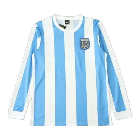 86 season Argentina home Long sleeved Fan version
