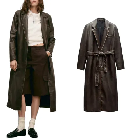 Zara Leather Coat